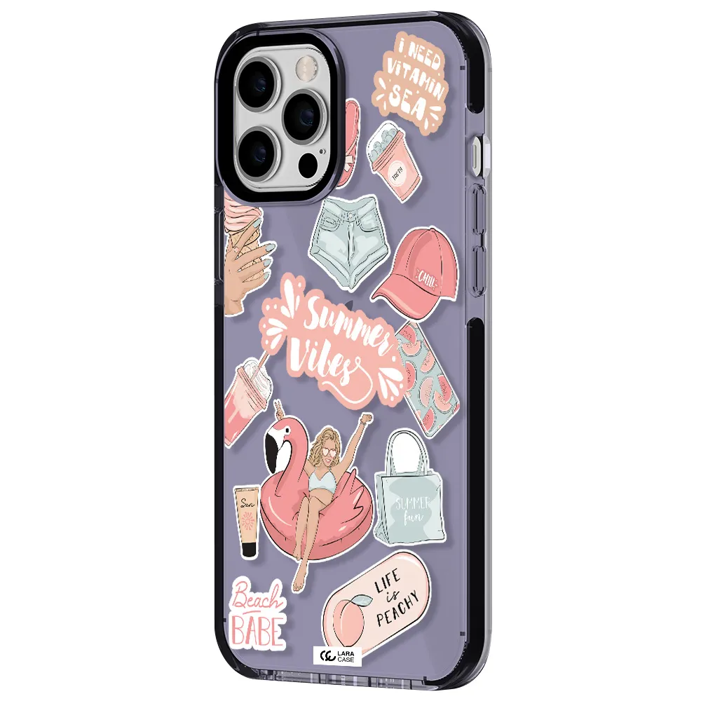 Summer Vibes Sticker Apple iPhone 12 pro max impact Lilac Case
