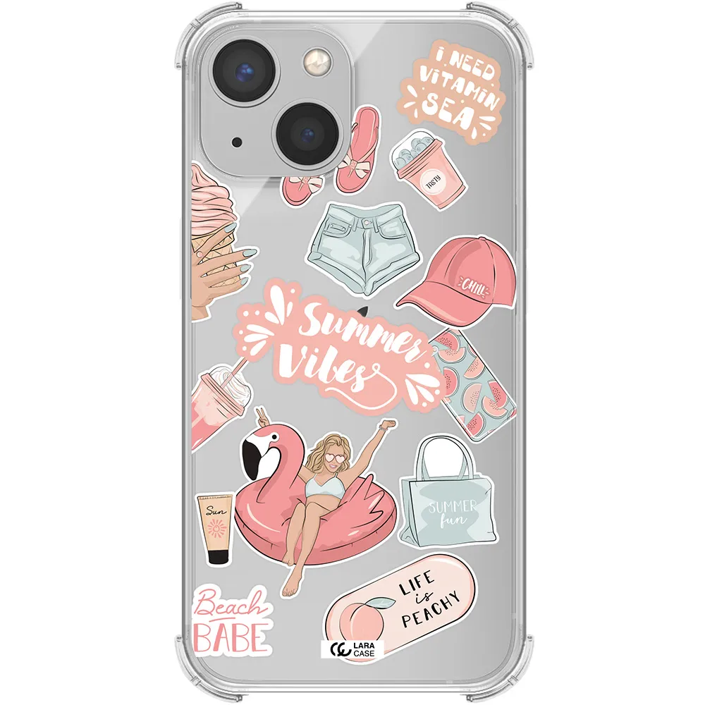Summer Vibes Sticker Apple iPhone 13 Clear PC Case