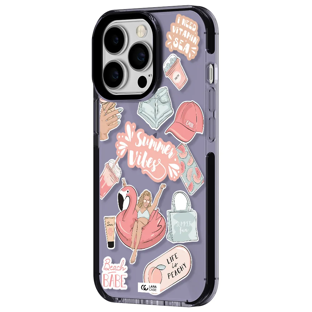 Summer Vibes Sticker Apple iPhone 13 Pro impact Lilac Case