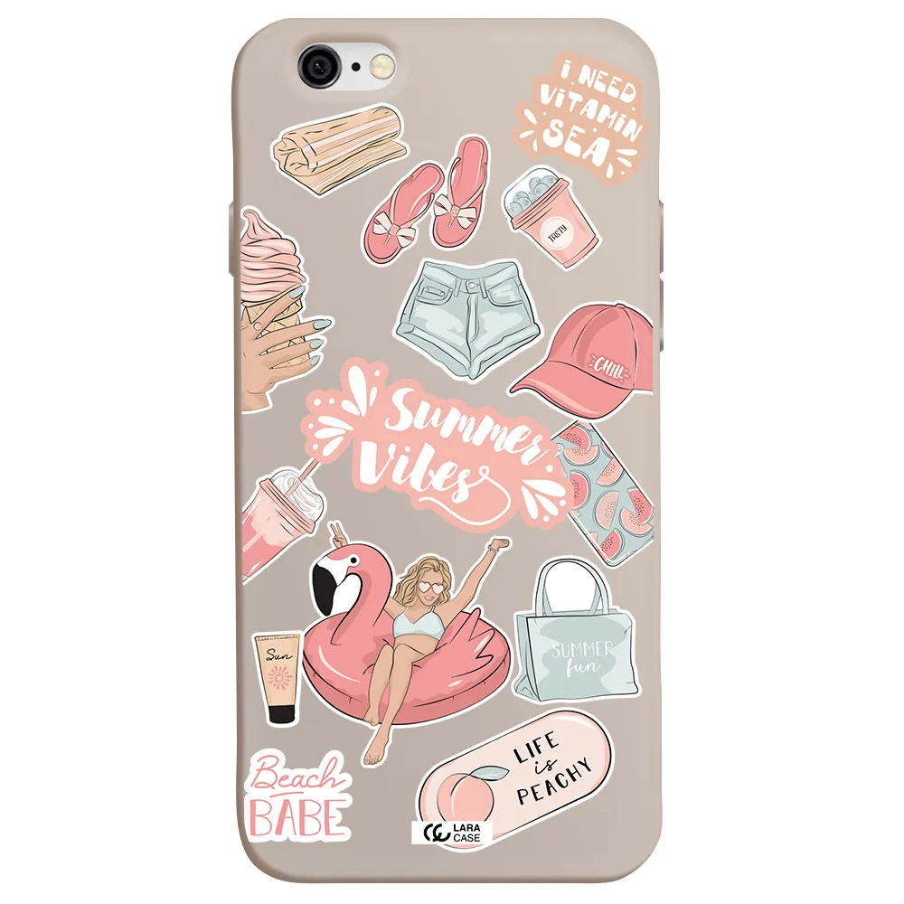 Summer Vibes Sticker Apple iPhone 6 Silicone Stone Case