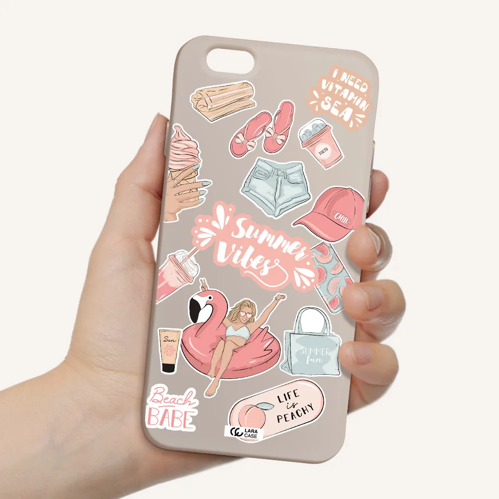 Summer Vibes Sticker Apple iPhone 6 Silicone Stone Case