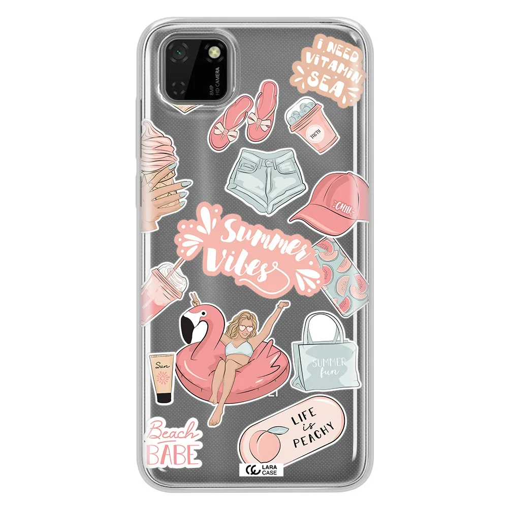 Summer Vibes Sticker Huawei Honor 9S Clear TPU Case