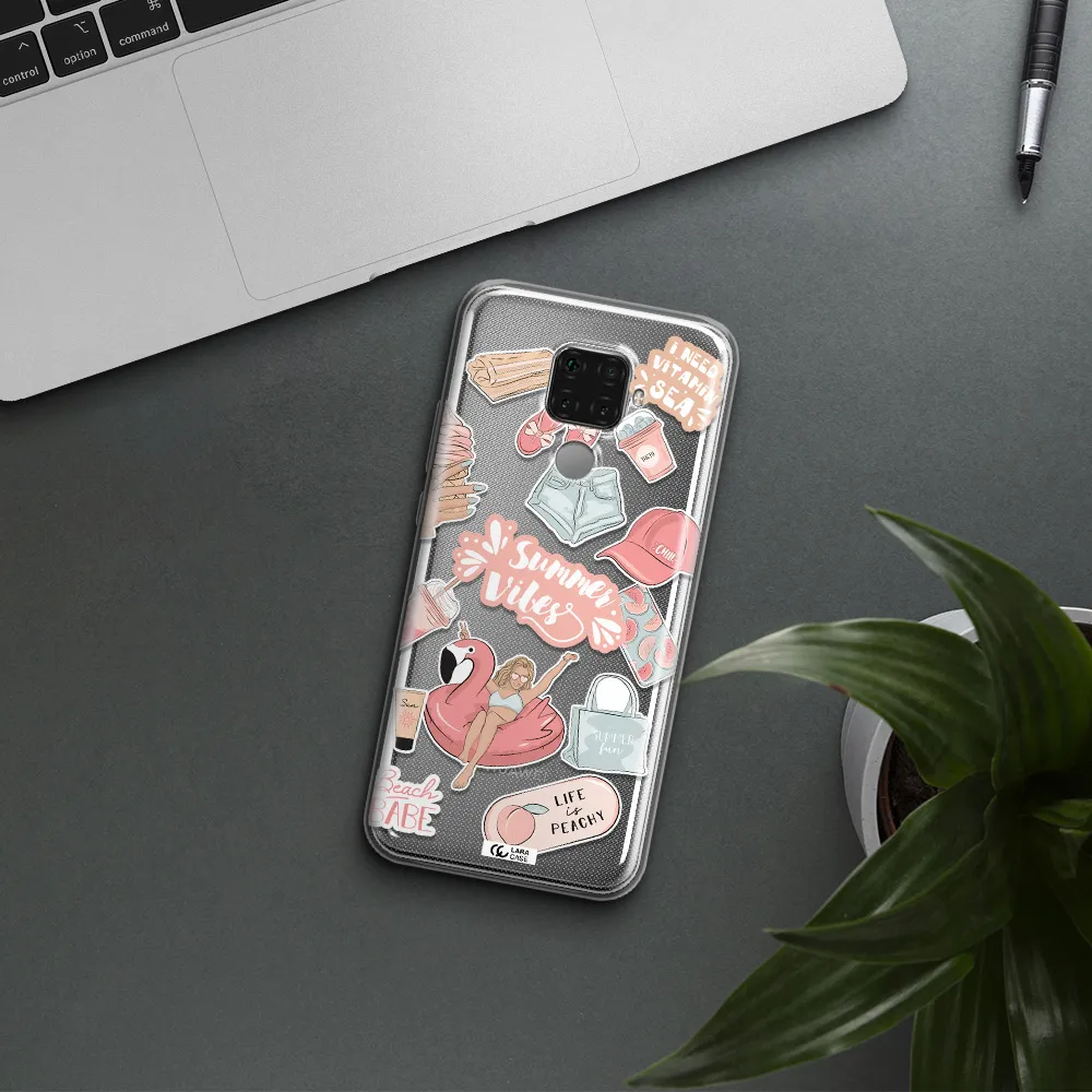 Summer Vibes Sticker Huawei Mate 30 Lite Clear TPU Case