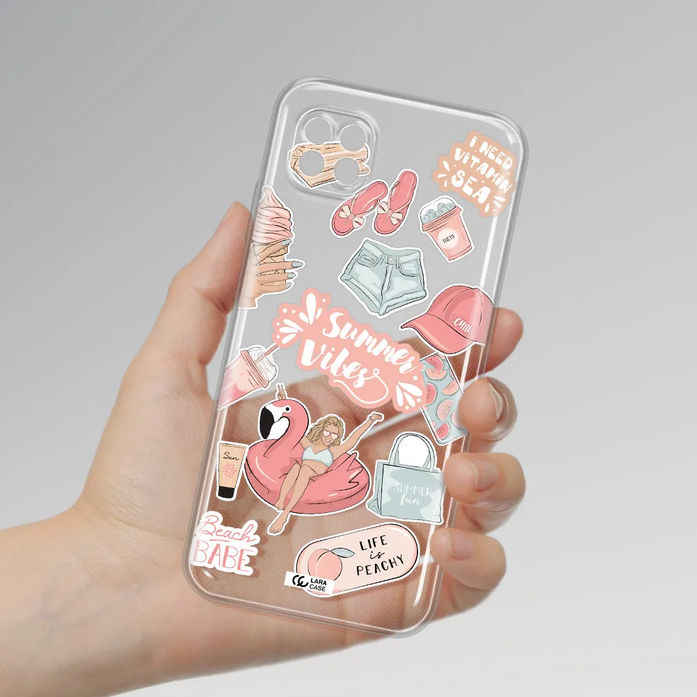 Summer Vibes Sticker Huawei Nova 7I Clear Tpu Case