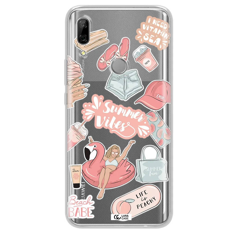 Summer Vibes Sticker Huawei P Smart Z Clear TPU Case