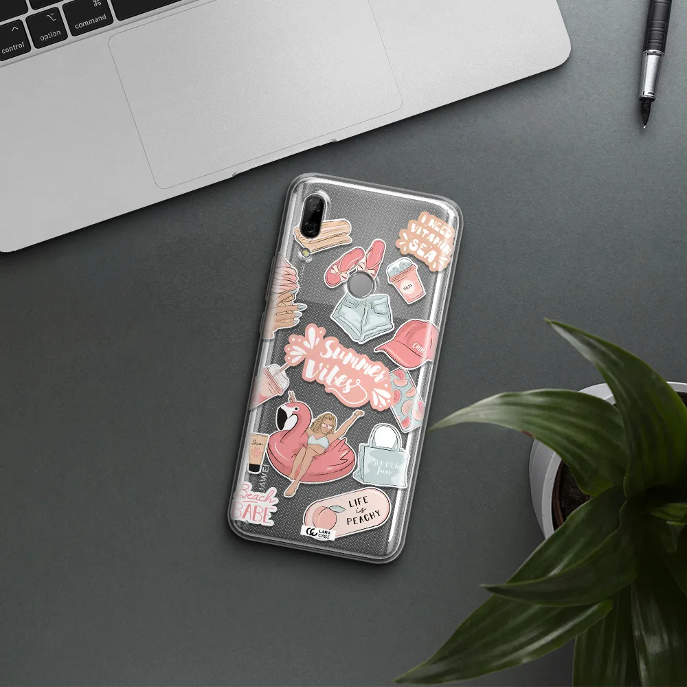 Summer Vibes Sticker Huawei P Smart Z Clear TPU Case