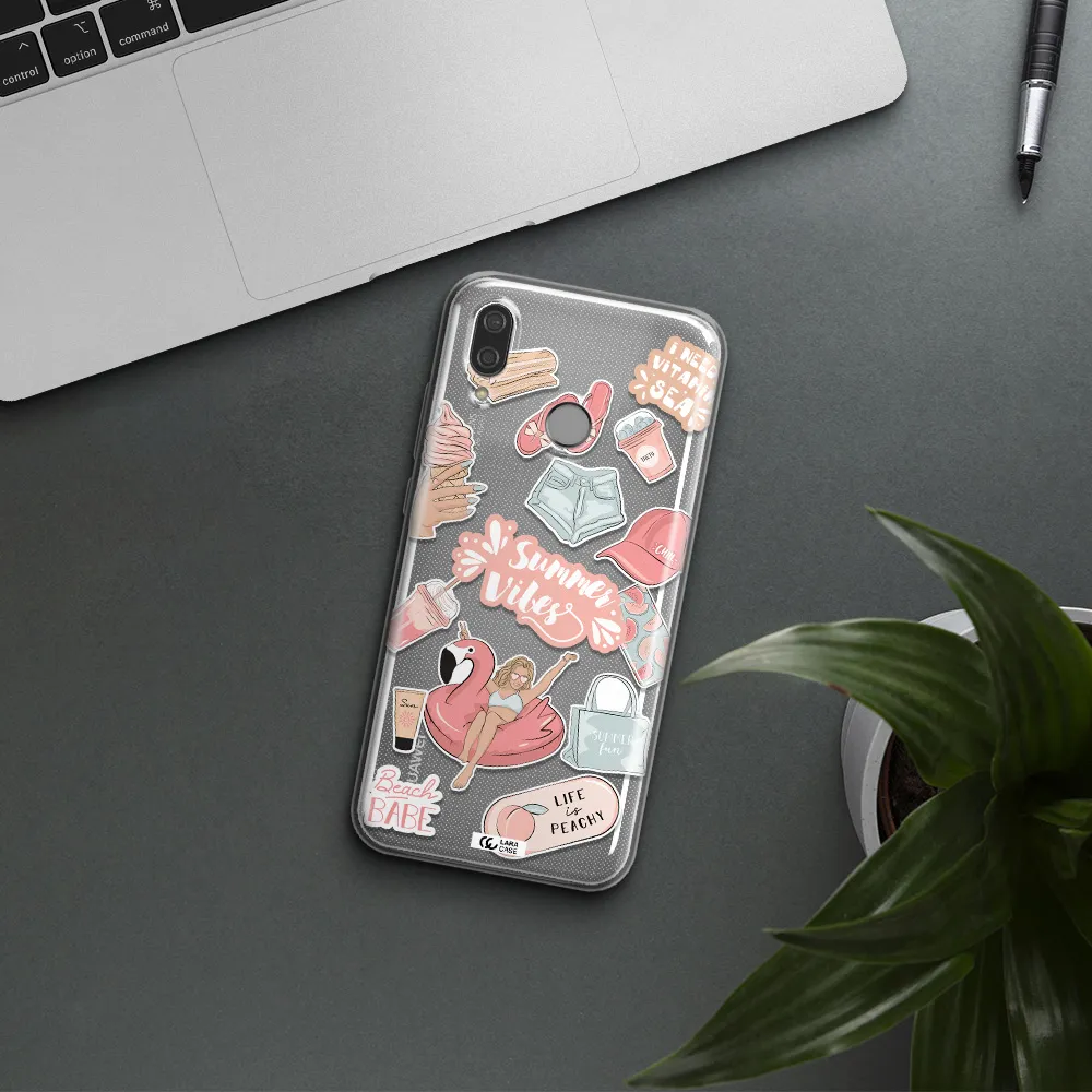 Summer Vibes Sticker Huawei P20 Lite Clear TPU Case