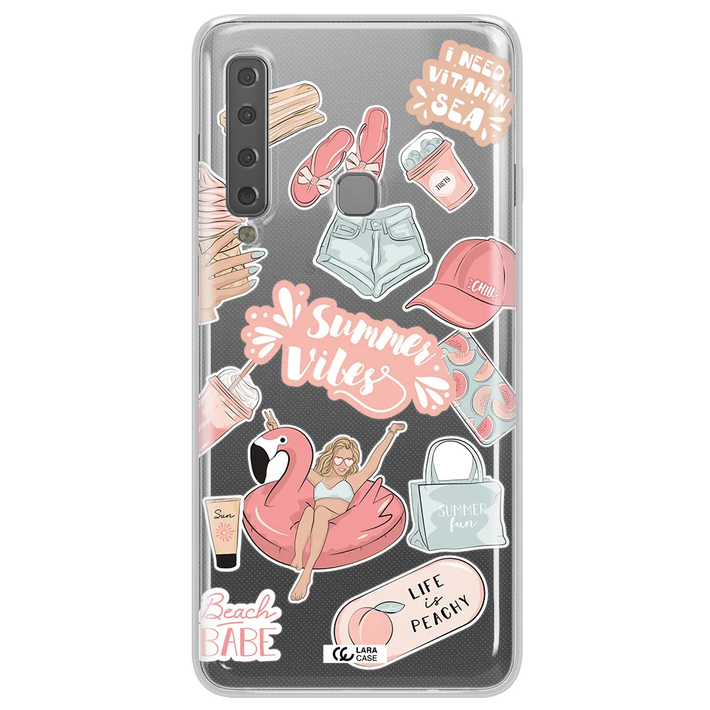 Summer Vibes Sticker Samsung A9 2018 Clear TPU Case