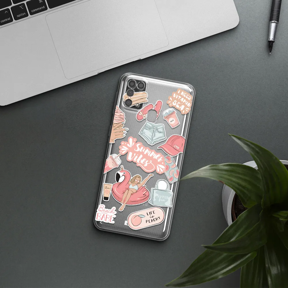 Summer Vibes Sticker Samsung M31 Clear TPU Case