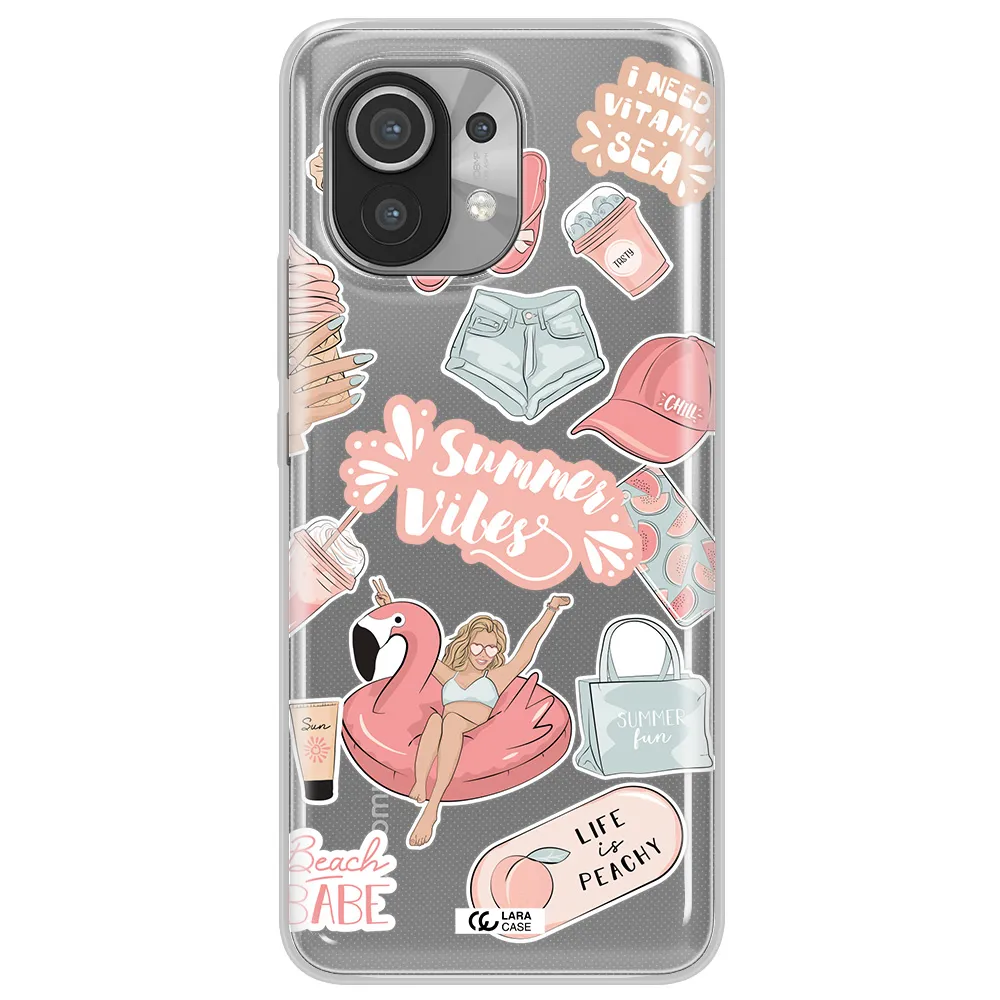 Summer Vibes Sticker Xiaomi Mi 11 Clear TPU Case