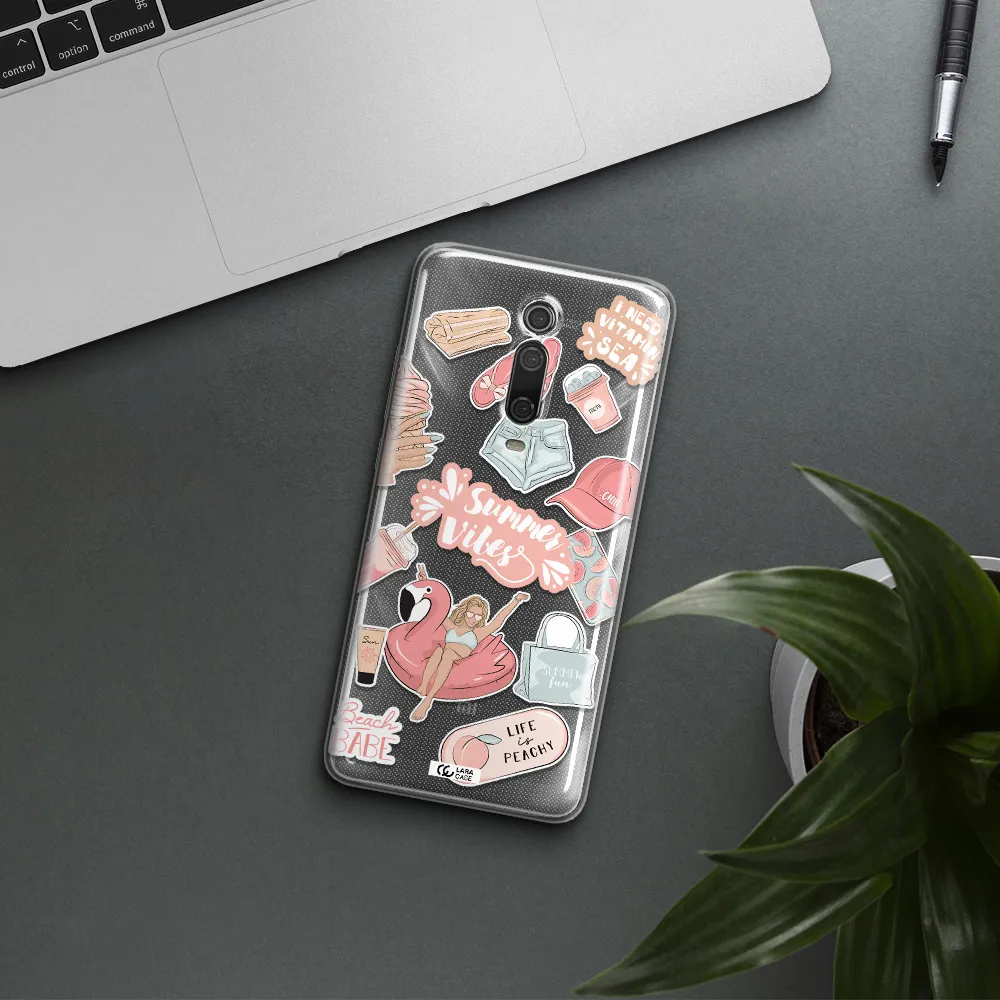 Summer Vibes Sticker Xiaomi Mi 9T Clear TPU Case