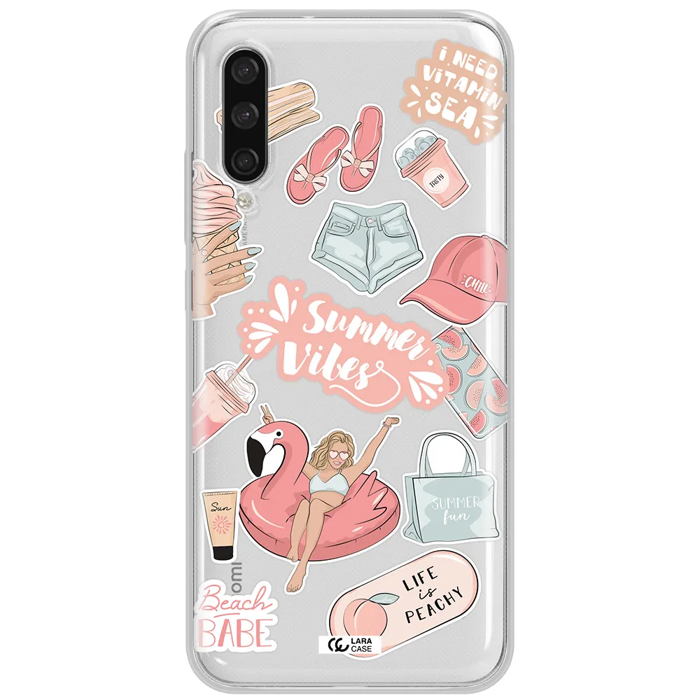Summer Vibes Sticker Xiaomi Mi A3 Clear Tpu Case