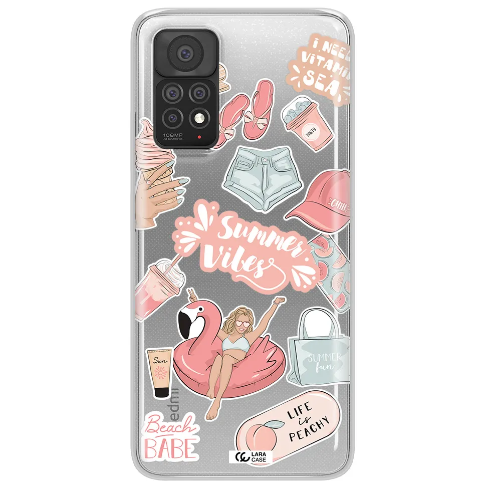 Summer Vibes Sticker Xiaomi Note 11 Pro Clear TPU Case