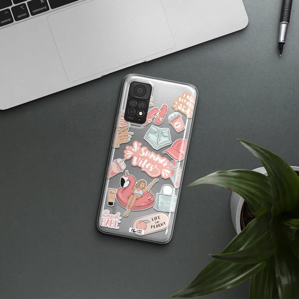 Summer Vibes Sticker Xiaomi Note 11 Pro Clear TPU Case