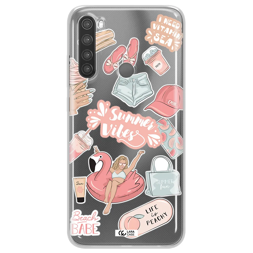 Summer Vibes Sticker Xiaomi Note 8 Clear TPU Case