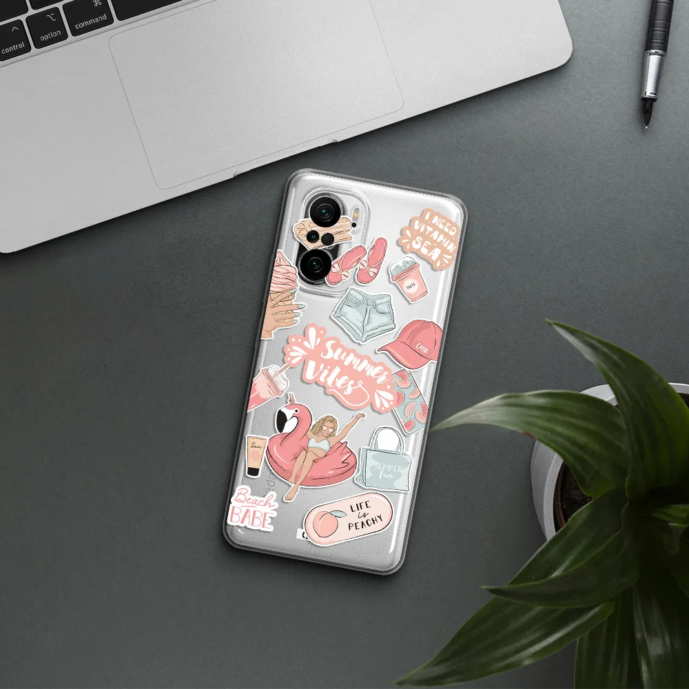 Summer Vibes Sticker Xiaomi Poco F3 Clear Tpu Case