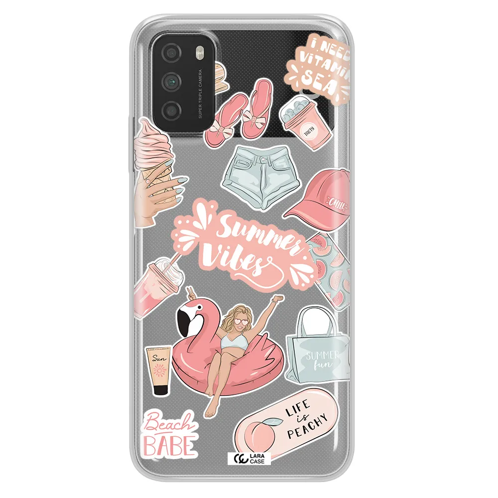 Summer Vibes Sticker Xiaomi Poco M3 Clear TPU Case