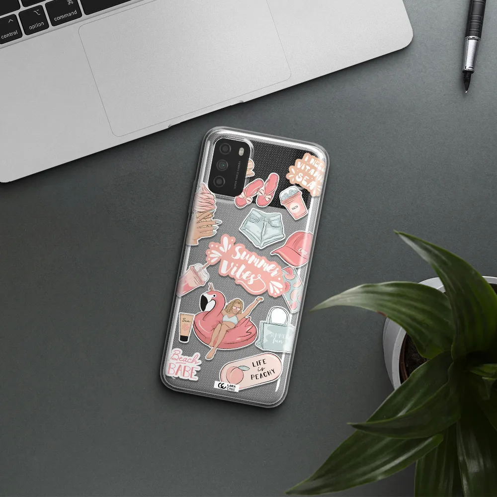 Summer Vibes Sticker Xiaomi Poco M3 Clear TPU Case