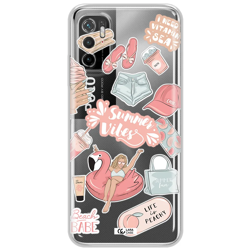 Summer Vibes Sticker Xiaomi Poco M4 Pro 5G Clear Tpu Case