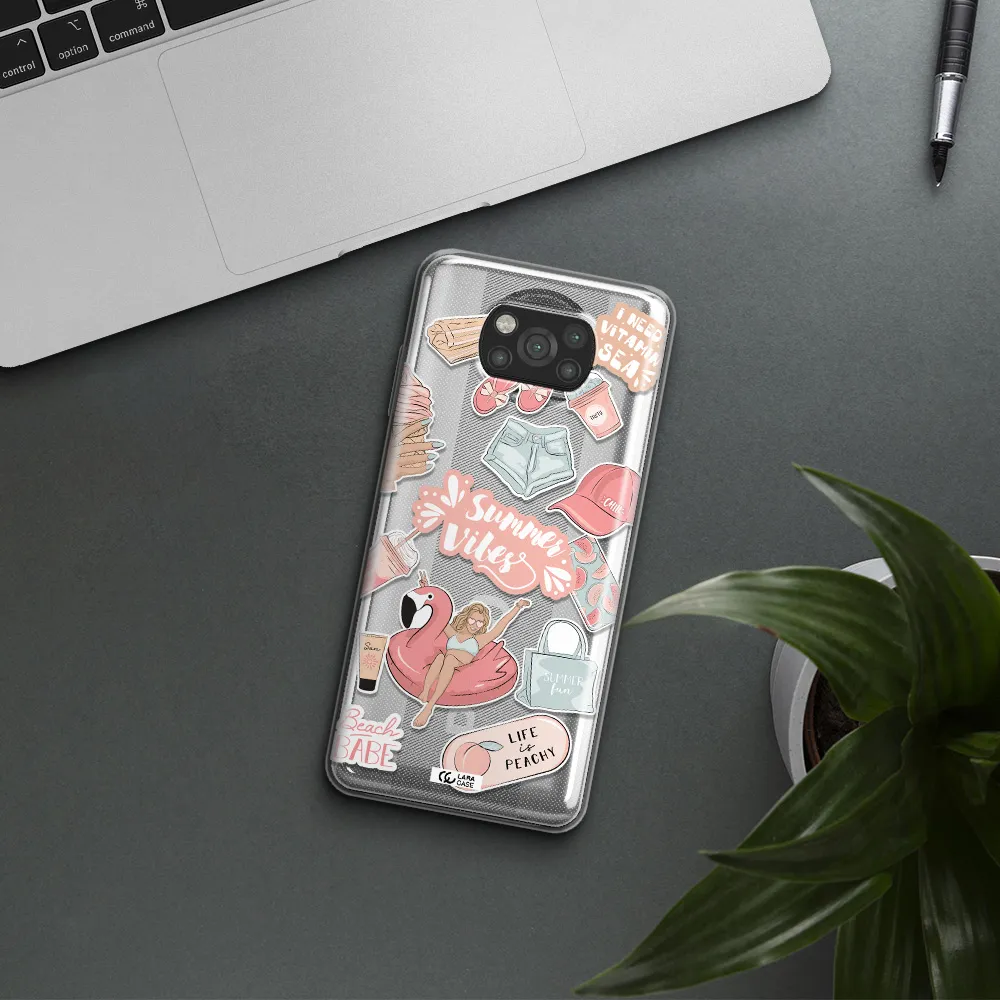 Summer Vibes Sticker Xiaomi Poco X3 Clear TPU Case