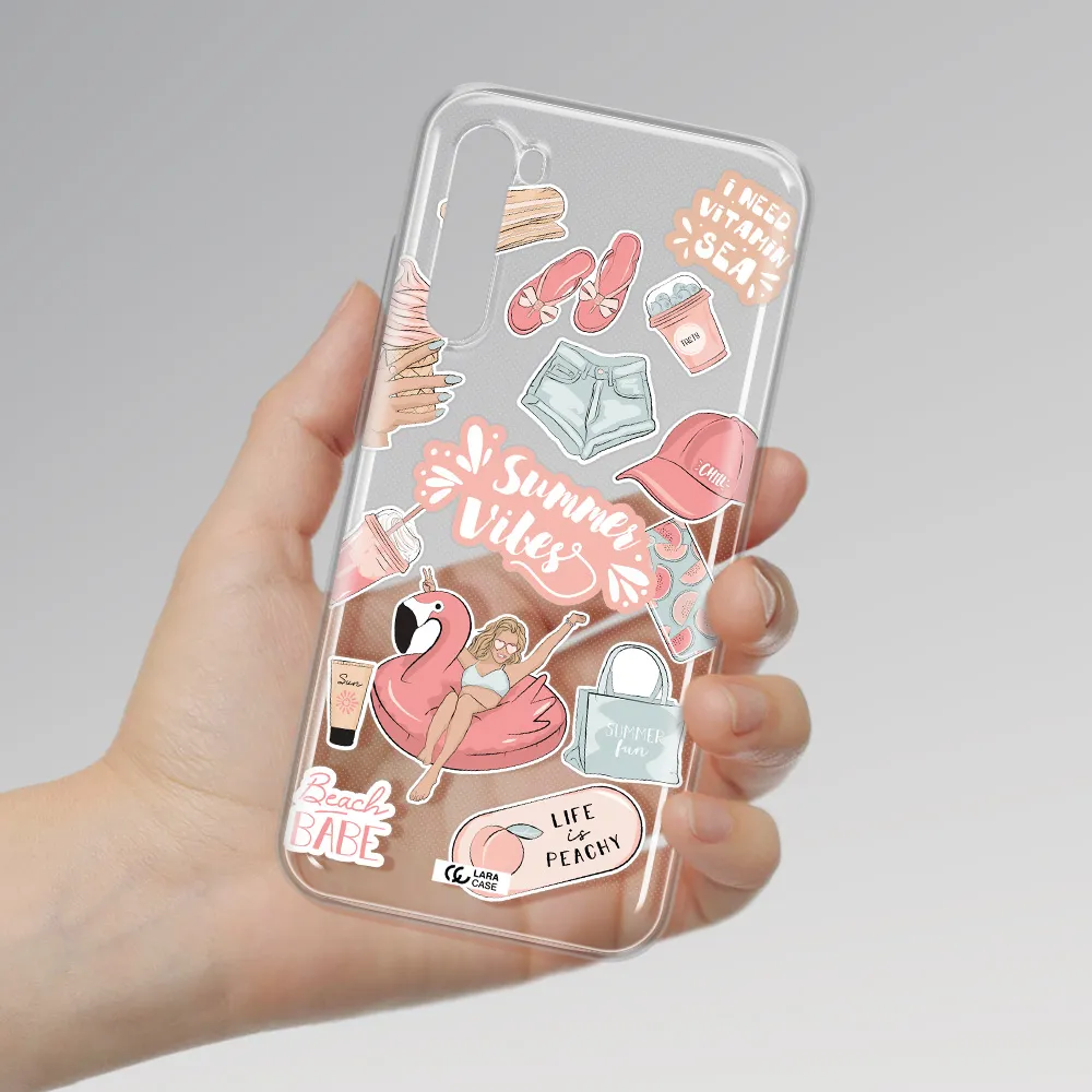 Summer Vibes Sticker Xiaomi Redmi Note 8T Clear Tpu Case
