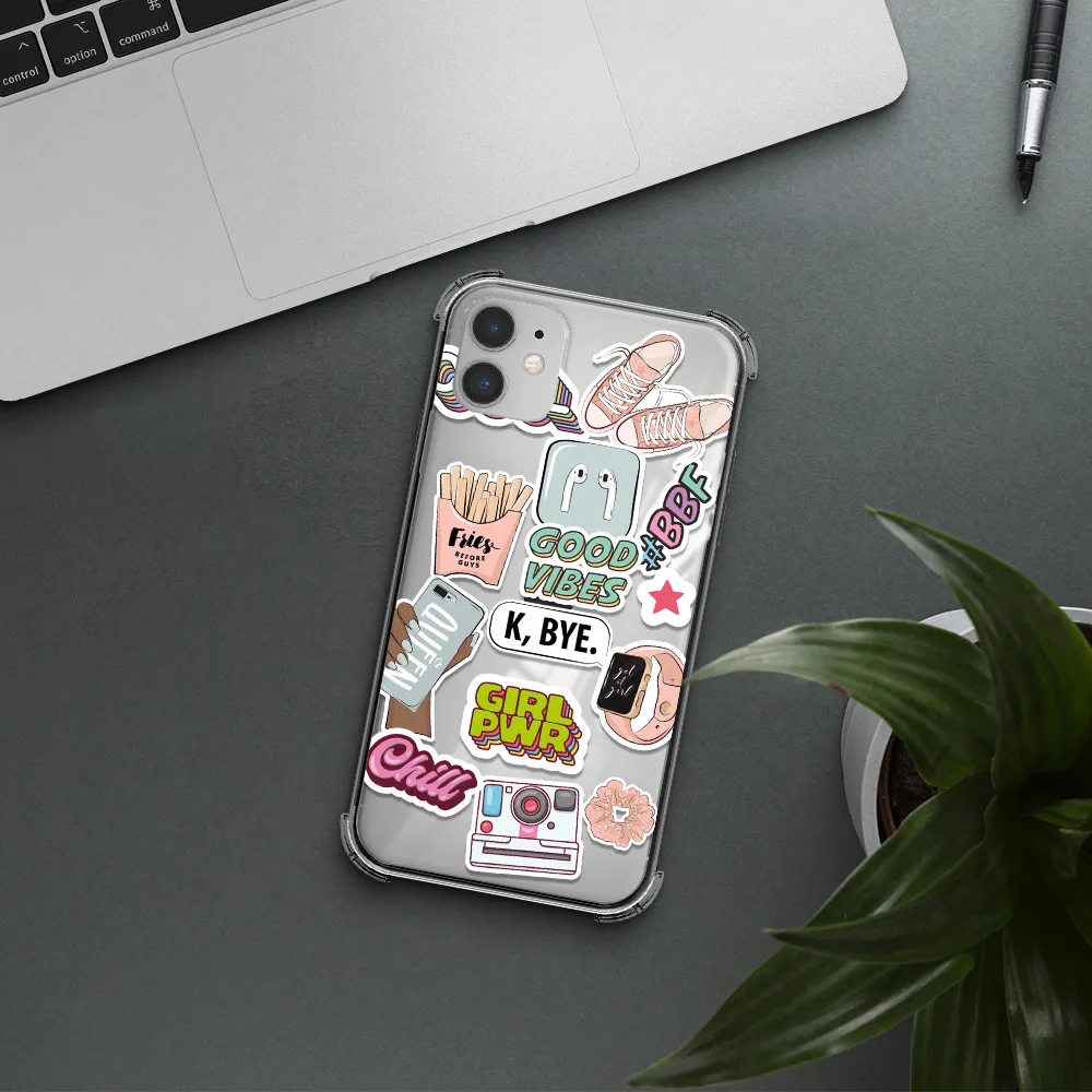 Girl Power Apple iPhone 11 Clear PC Case