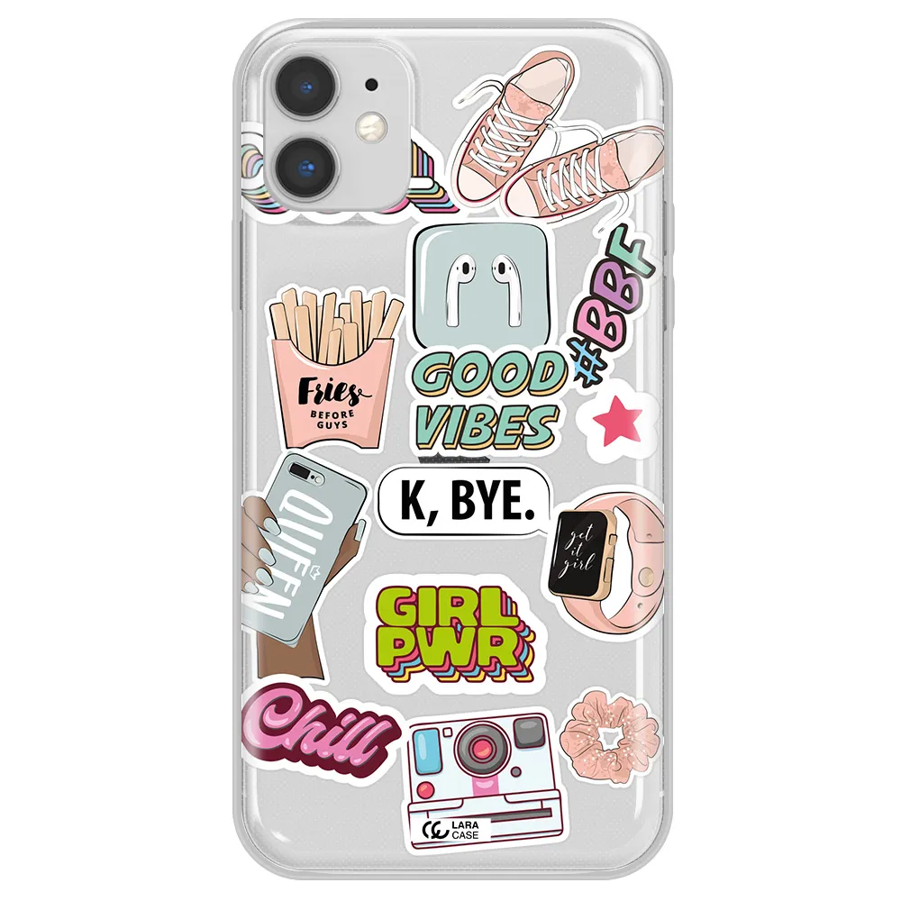 Girl Power Apple iPhone 11 Clear TPU Case