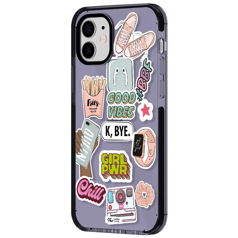 Girl Power Apple iPhone 11 impact Lilac Case