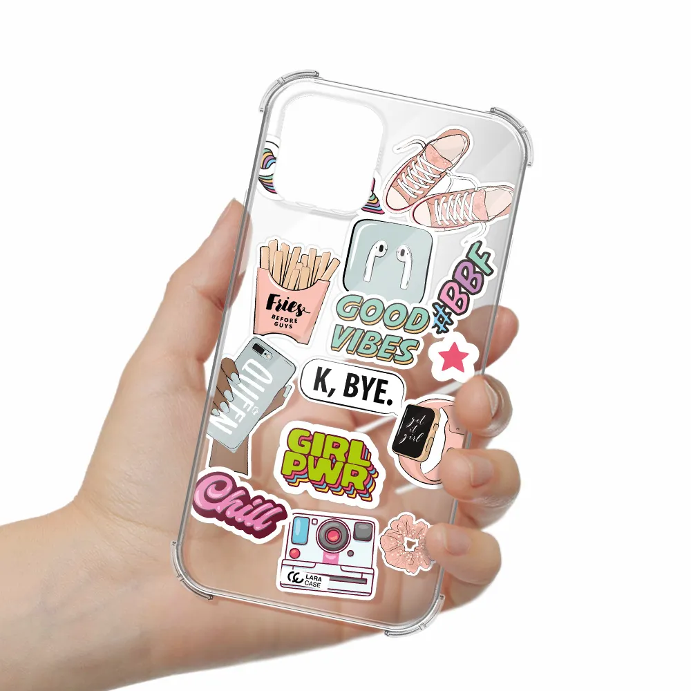Girl Power Apple iPhone 11 pro Clear PC Case
