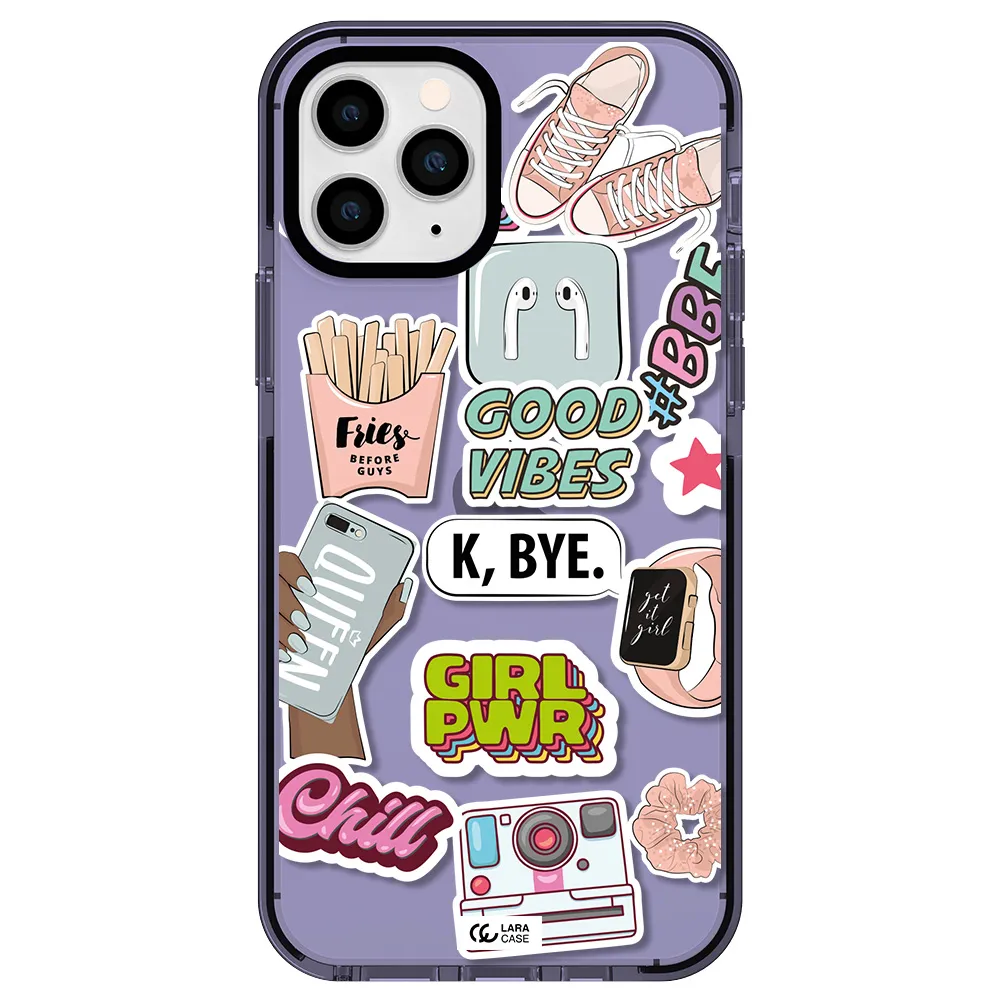 Girl Power Apple iPhone 11 pro max impact Lilac Case