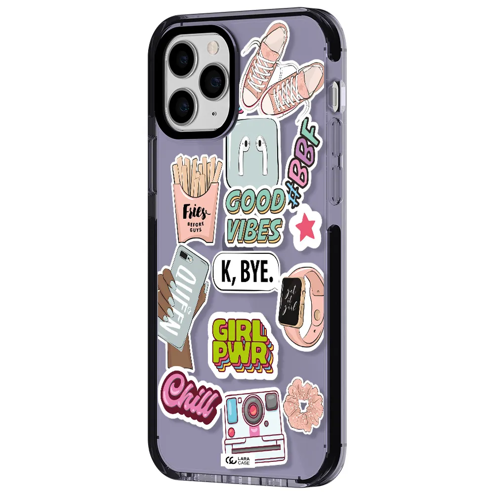 Girl Power Apple iPhone 11 pro max impact Lilac Case