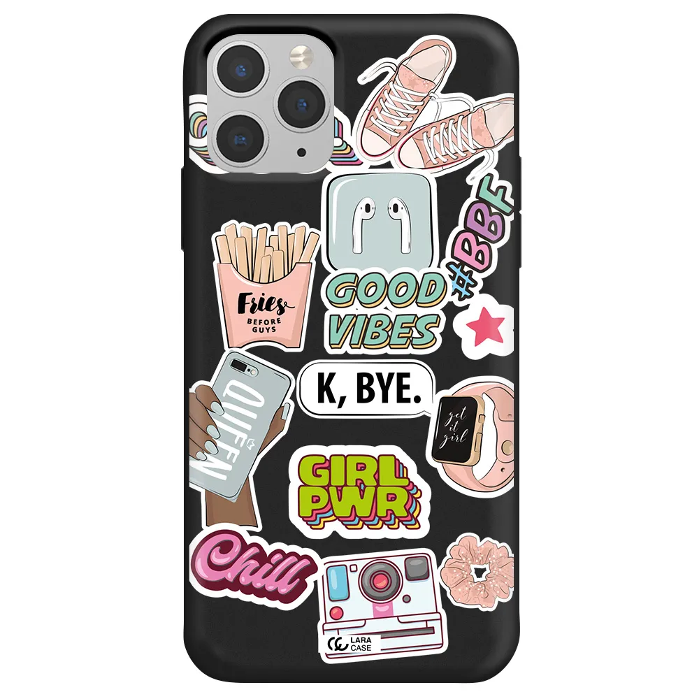 Girl Power Apple iPhone 11 pro max Silicone black Case