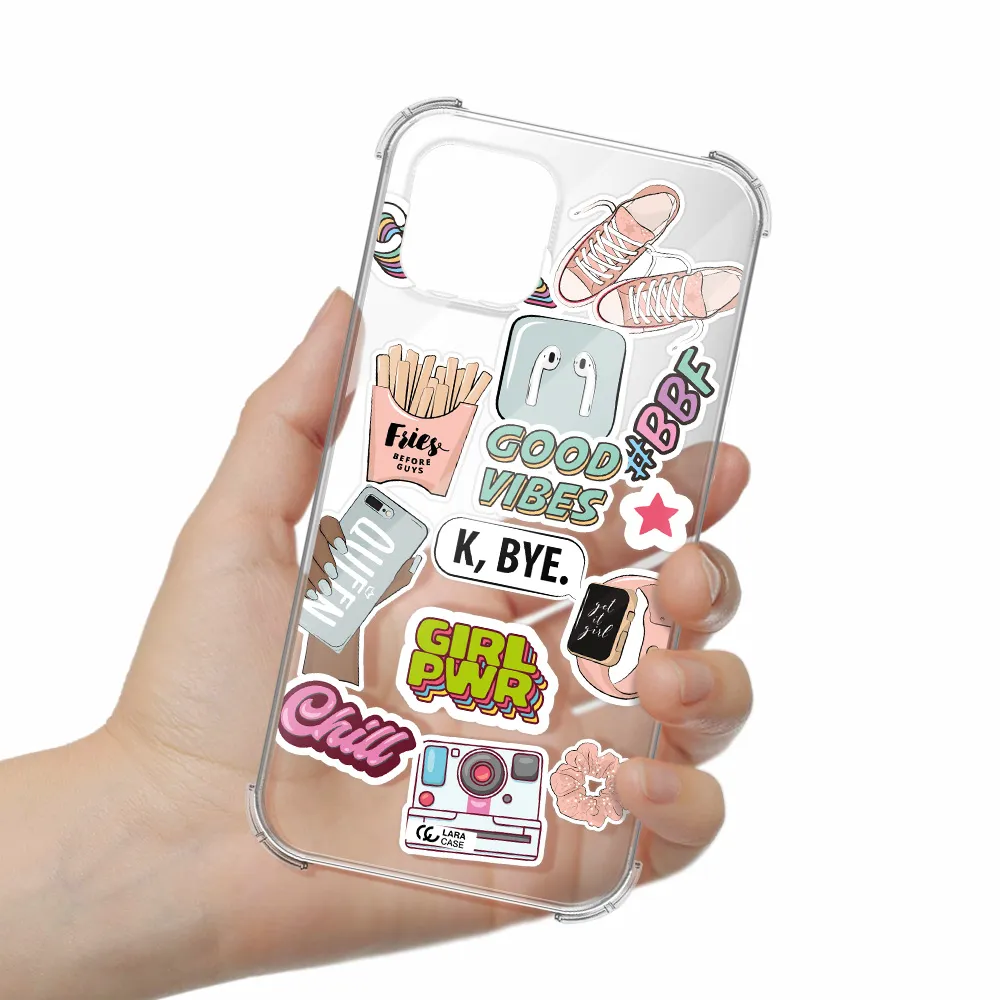 Girl Power Apple iPhone 12 mini Clear PC Case