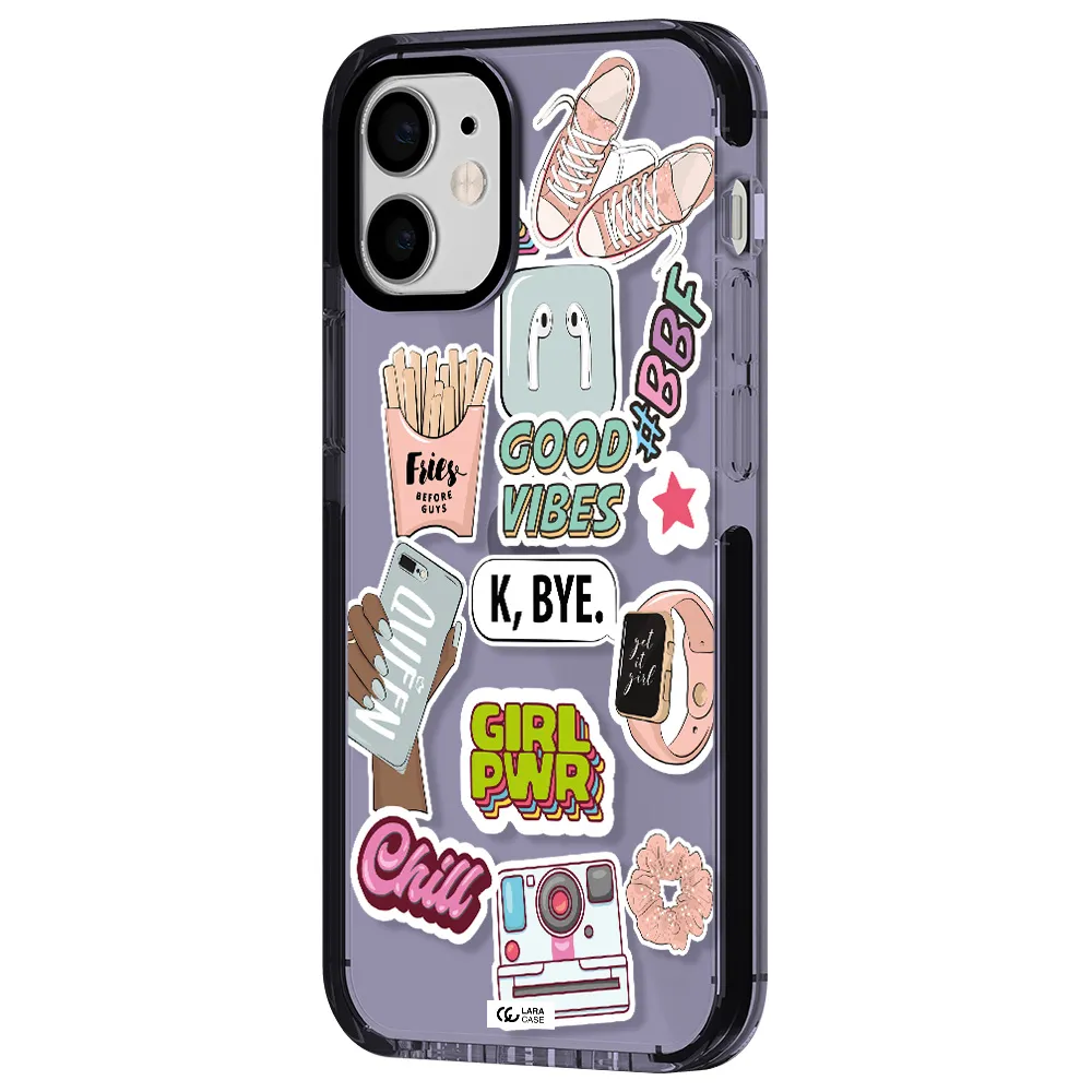 Girl Power Apple iPhone 12 mini impact Lilac Case