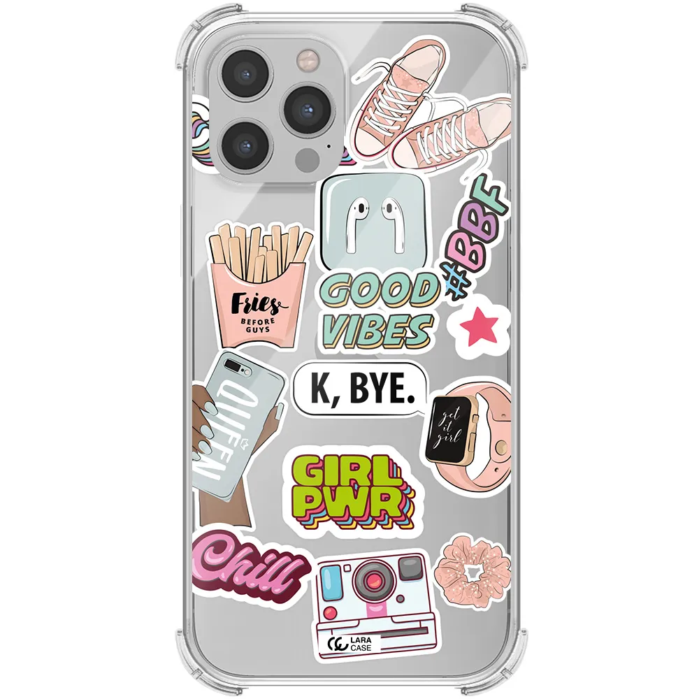Girl Power Apple iPhone 12 pro Clear PC Case