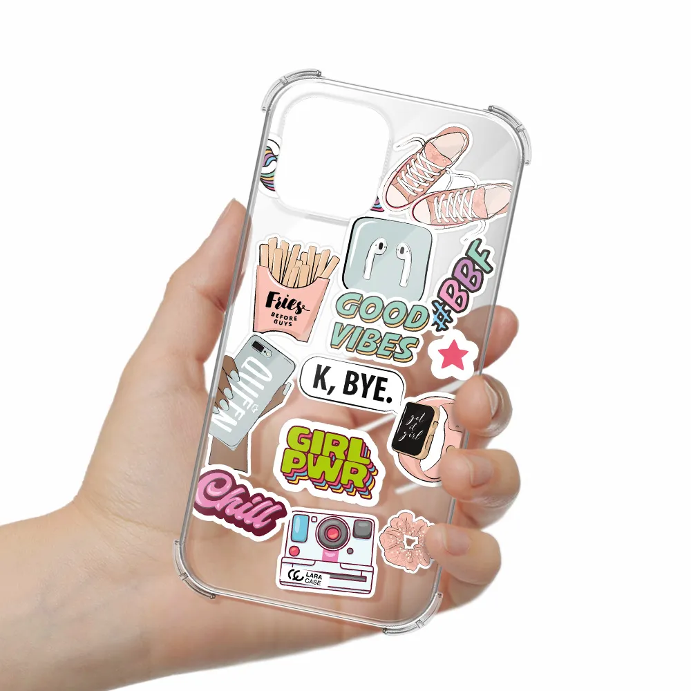 Girl Power Apple iPhone 12 pro max Clear PC Case