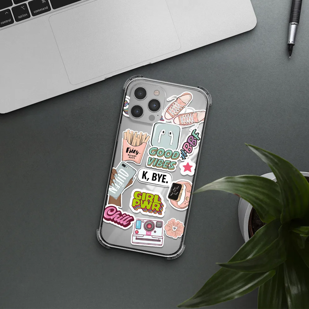 Girl Power Apple iPhone 12 pro max Clear PC Case