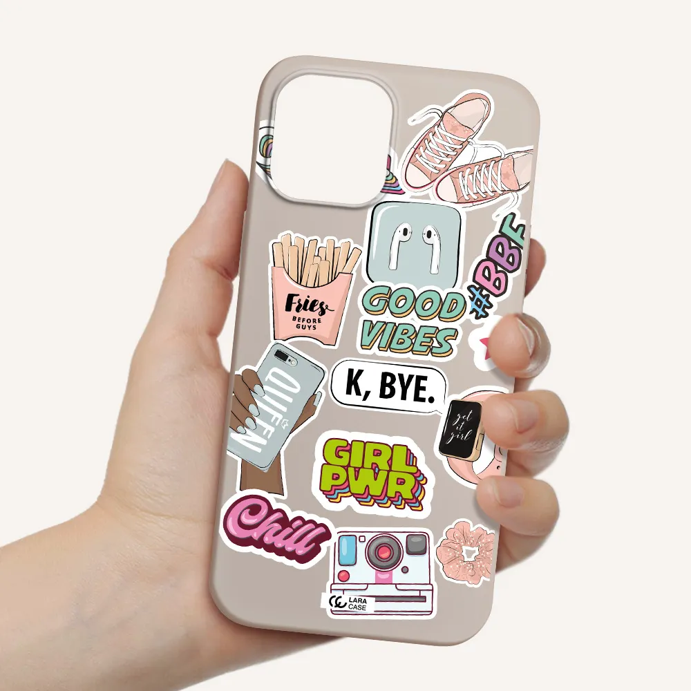 Girl Power Apple iPhone 12 pro max Silicone Stone Case