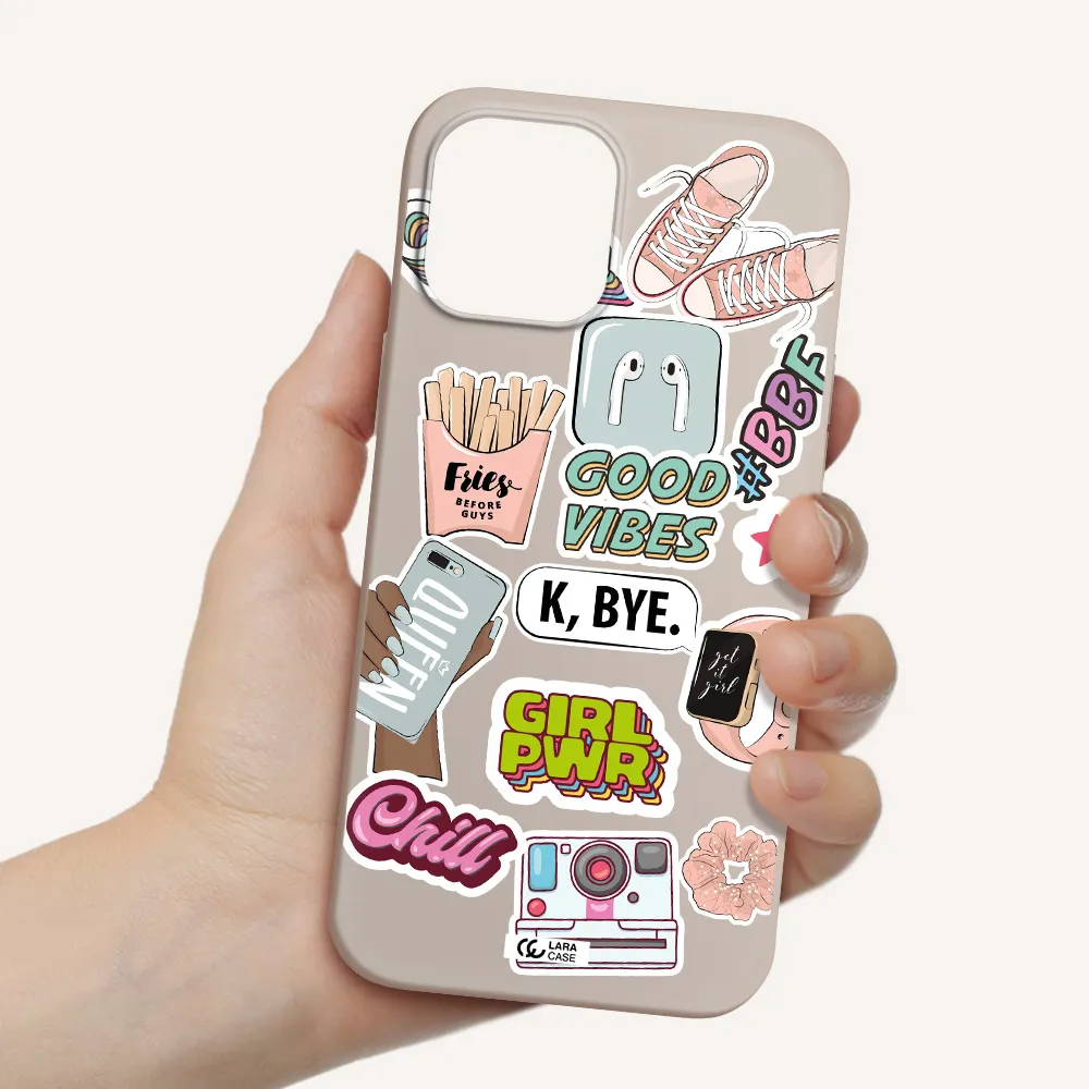 Girl Power Apple iPhone 12 pro Silicone Stone Case