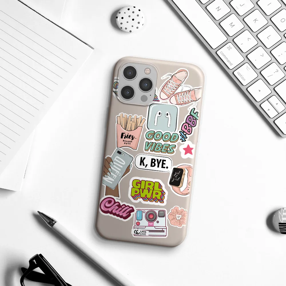 Girl Power Apple iPhone 12 pro Silicone Stone Case