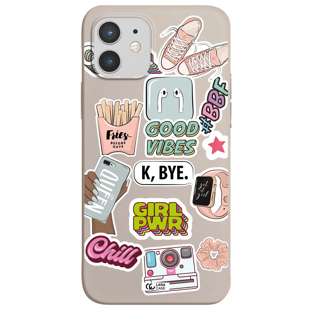 Girl Power Apple iPhone 12 Silicone Stone Case