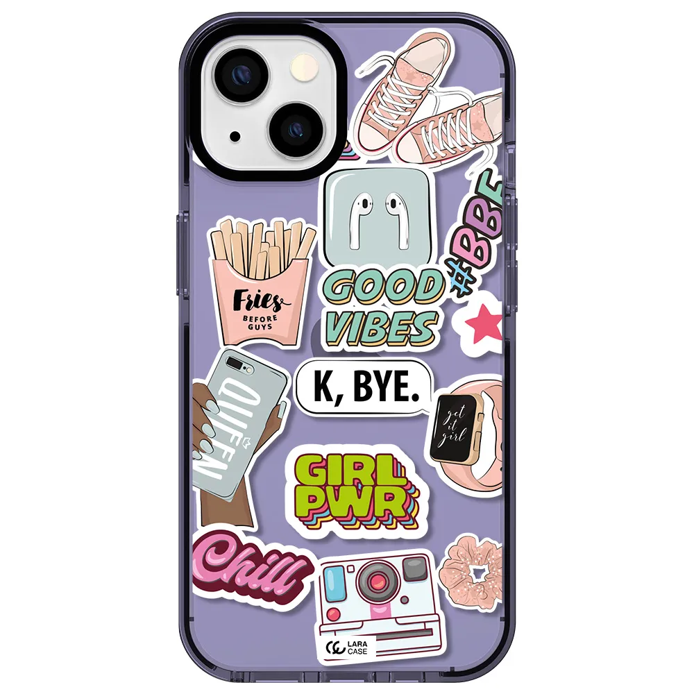 Girl Power Apple iPhone 13 impact Lilac Case