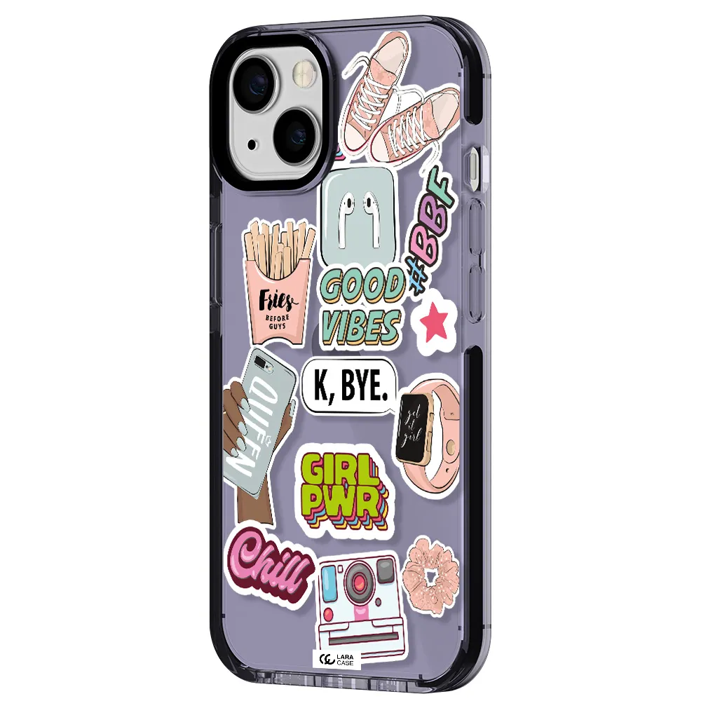 Girl Power Apple iPhone 13 impact Lilac Case