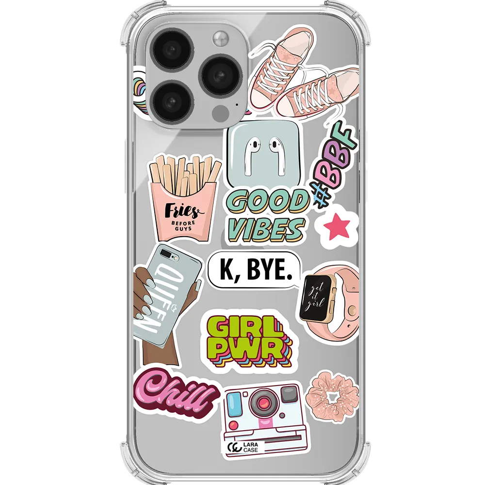Girl Power Apple iPhone 13 Pro Clear PC Case