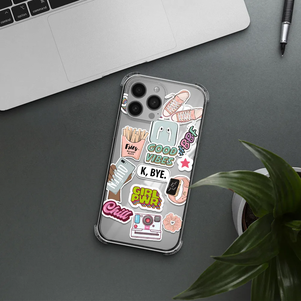 Girl Power Apple iPhone 13 Pro Clear PC Case