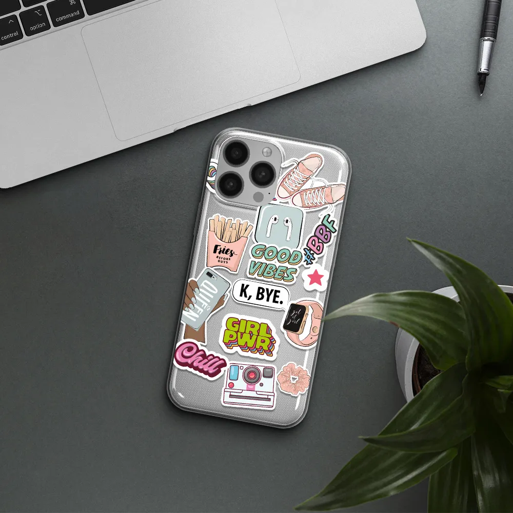 Girl Power Apple iPhone 13 Pro Clear TPU Case