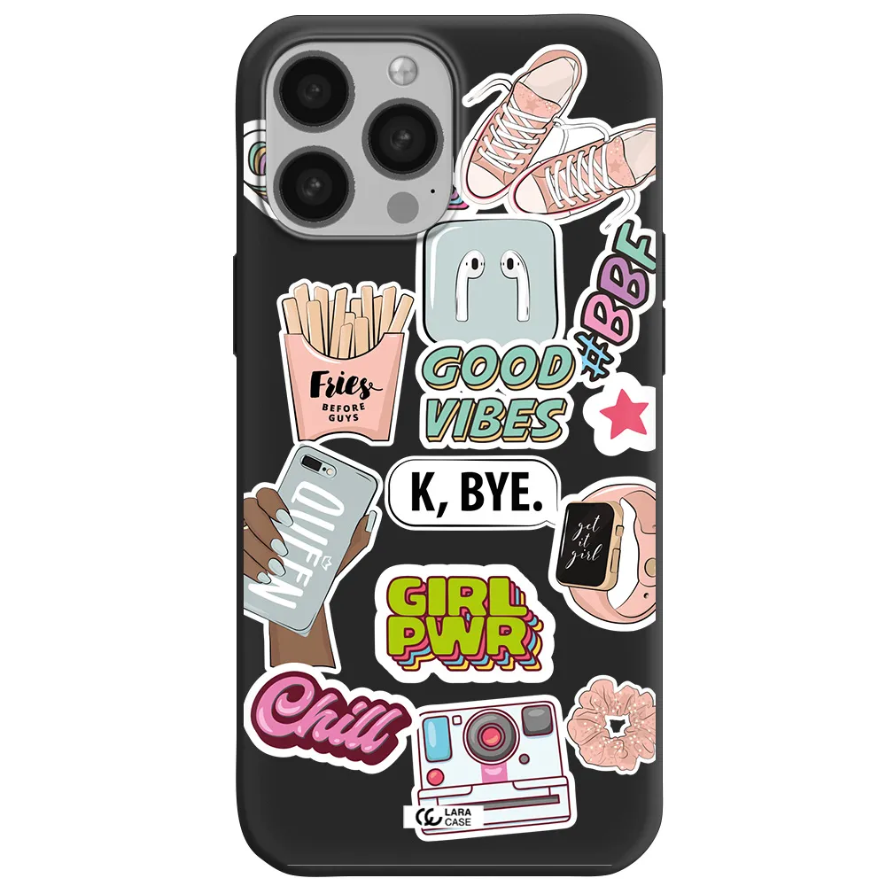 Girl Power Apple iPhone 13 Pro Silicone black Case