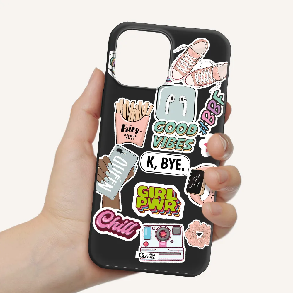 Girl Power Apple iPhone 13 Pro Silicone black Case