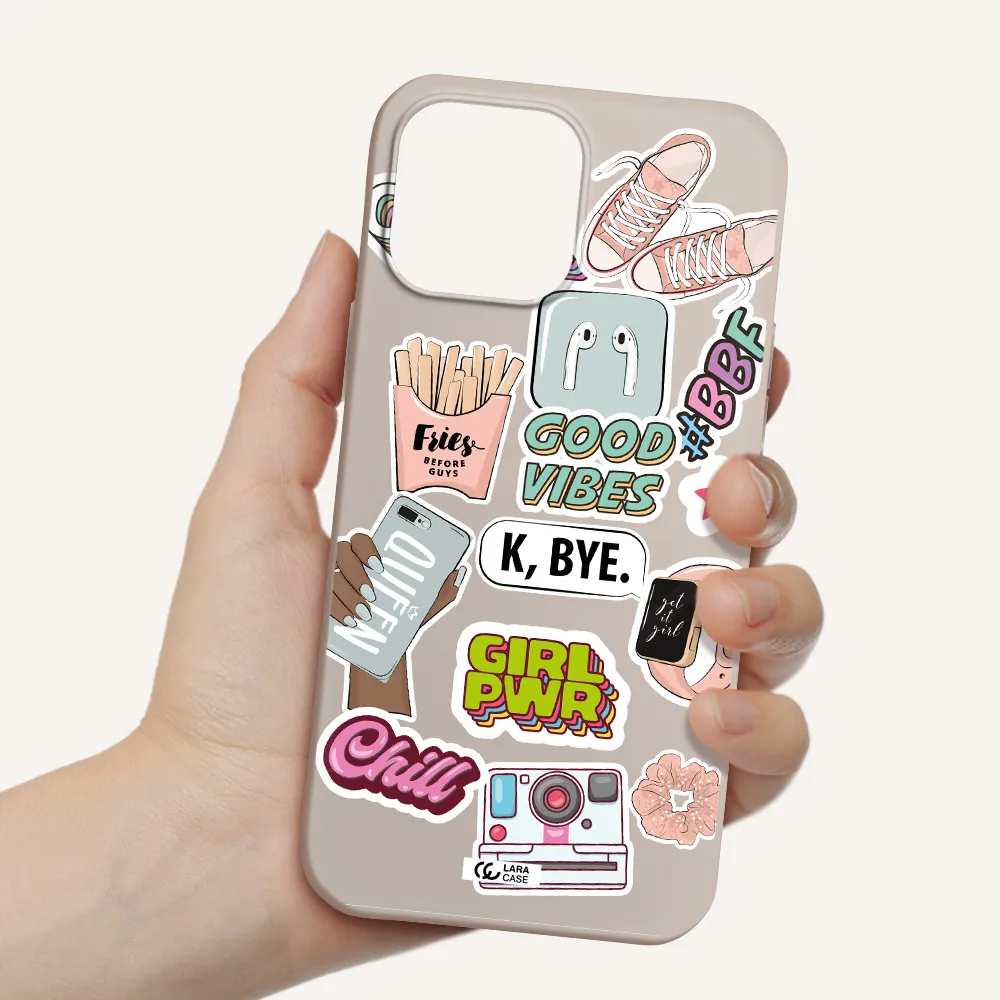 Girl Power Apple iPhone 13 Pro Silicone Stone Case