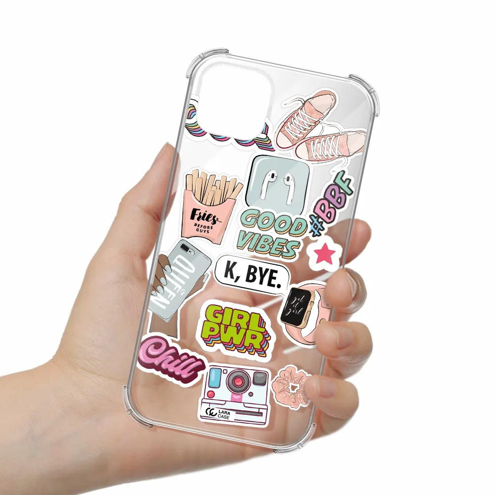 Girl Power Apple iPhone 14 Clear PC Case